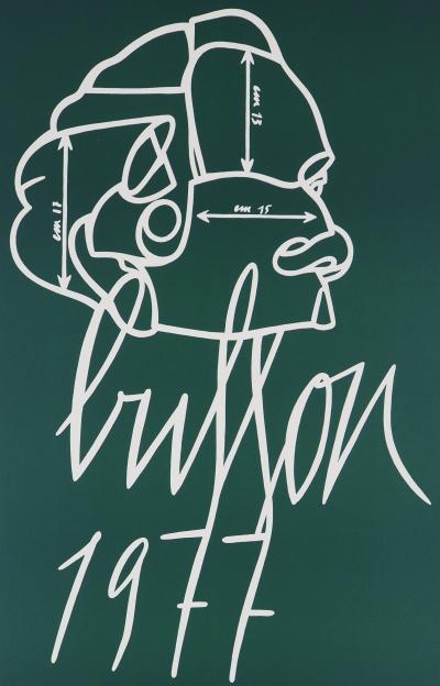 Valerio ADAMI : Portrait dissimulé - Lithographie originale signée