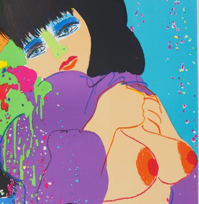 Walasse TING - Bleue, Moment intime,1974 - Lithographie signée 2