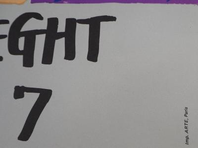 Walasse TING - Bleue, Moment intime,1974 - Lithographie signée 2