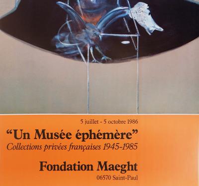 Francis BACON (d’après) : Carcasse de viande et oiseau de proie, 1986 - Affiche originale d’époque 2