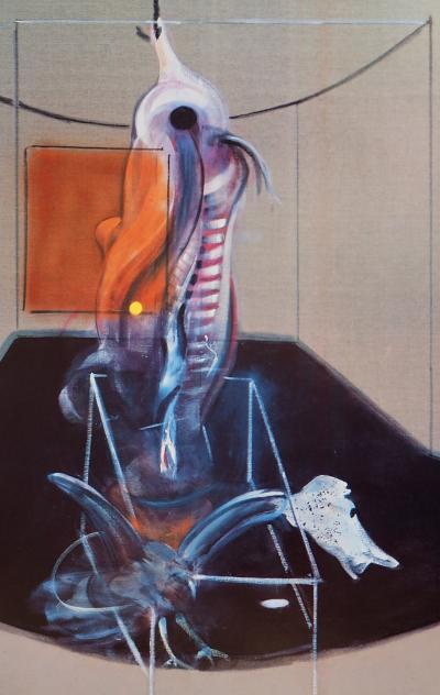 Francis BACON (d’après) : Carcasse de viande et oiseau de proie, 1986 - Affiche originale d’époque 2