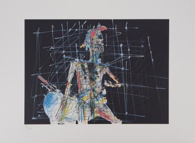 CESAR - Centaure de profil, 1985 , Lithographie, 2