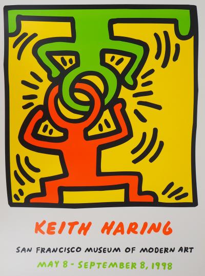 Keith HARING  - L’attirance des opposés, 1998 - Sérigraphie 2