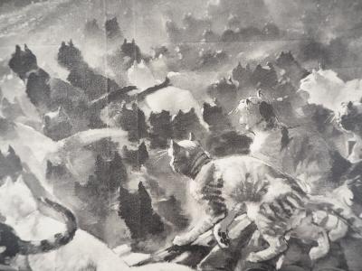 Théophile Alexandre STEINLEN - Les chats au clair de lune, 1933 - Lithographie signée 2