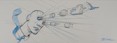 Enki BILAL - Visionnaire, 1988 - Lithographie originale signée 2
