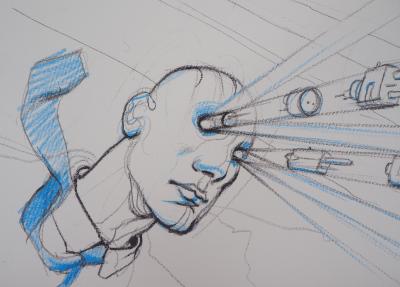Enki BILAL - Visionnaire, 1988 - Lithographie originale signée 2