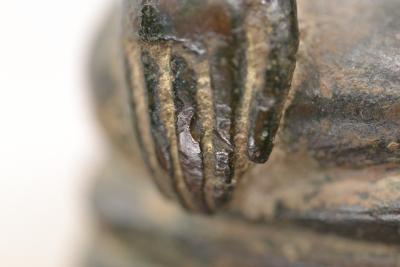 Laos, 16eme siècle, Bouddha assis en bronze 2