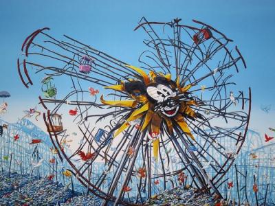 Jeff GILLETTE - Split Mickey Ferris Wheel, Impression numérique 2