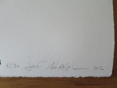 Jef Aérosol - Bruce Springsteen, 2012 - Sérigraphie signée au crayon 2