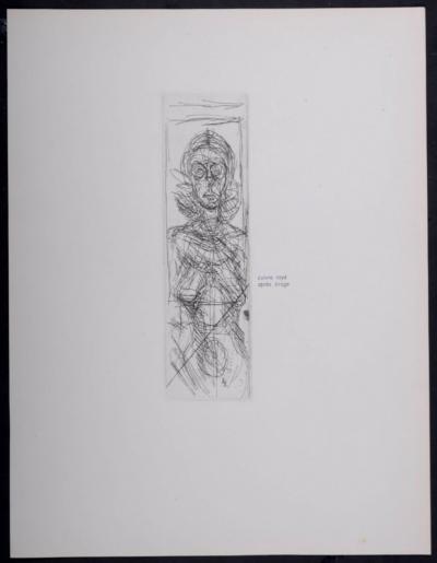 Alberto GIACOMETTI - Annette de face, 1956 - Gravure 2