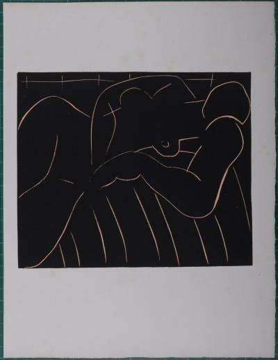 Henri MATISSE - La Siesta, 1938, linogravure originale. 2