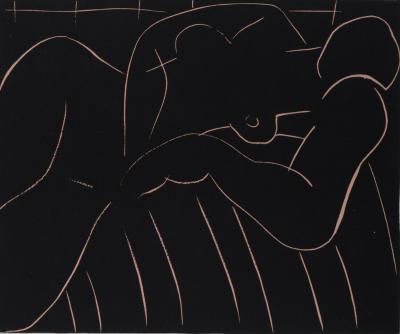Henri MATISSE - La Siesta, 1938, linogravure originale. 2
