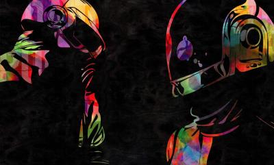 Vincent SABATIER - Daft Punk, 2019 - Sérigraphie au crayon 2