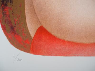 Alain BONNEFOIT - Nu cambré - Lithographie signée au crayon 2