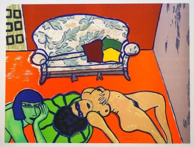 CORNEILLE - Femme nue allongée - Lithographie signée 2