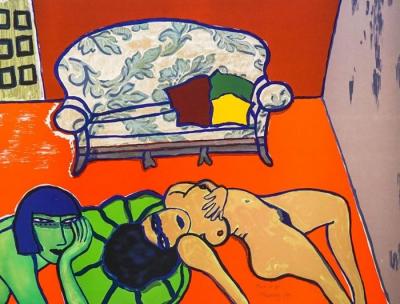 CORNEILLE - Femme nue allongée - Lithographie signée 2