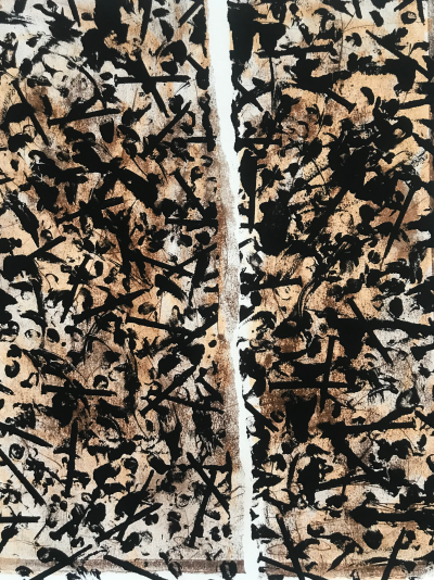 Günther UECKER - Untitled Color, 1983 - Lithographie signée 2
