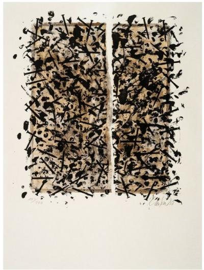 Günther UECKER - Untitled Color, 1983 - Lithographie signée 2