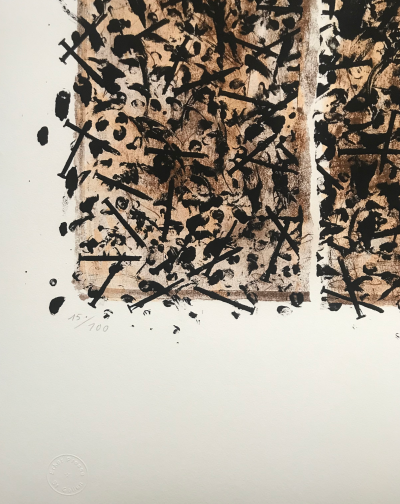 Günther UECKER - Untitled Color, 1983 - Lithographie signée 2