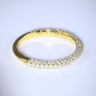 Bague de fiançailles anneau en or blanc et diamants 2