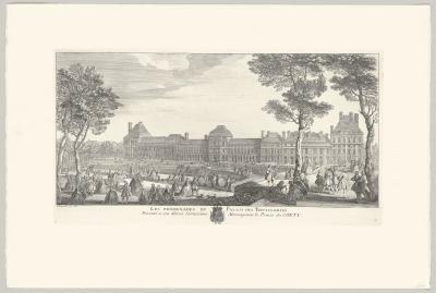 Jacques Rigaud - Les promenades du Palais des Tuileries, 18e siècle - Eau-forte et burin 2