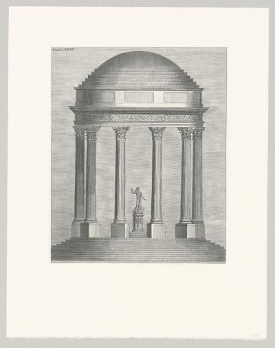 Anonyme - Elévation d’un temple rond monoptère 2