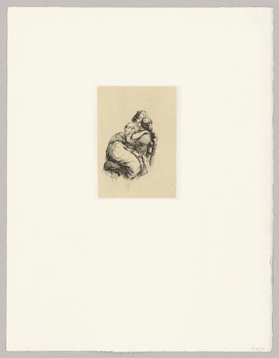 Dominique-Vivant Denon  - Couple amoureux, 18e siècle - Eau-forte 2