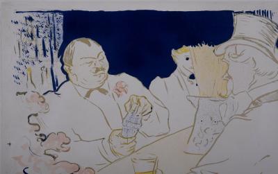 Henri de TOULOUSE-LAUTREC - Le bar irlandais et américain, Rue Royale (pour The Chap Book), 1895 - Lithographie originale en couleurs 2