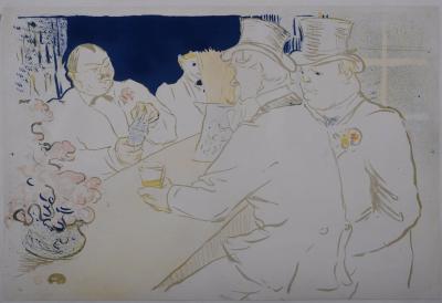 Henri de TOULOUSE-LAUTREC - Le bar irlandais et américain, Rue Royale (pour The Chap Book), 1895 - Lithographie originale en couleurs 2