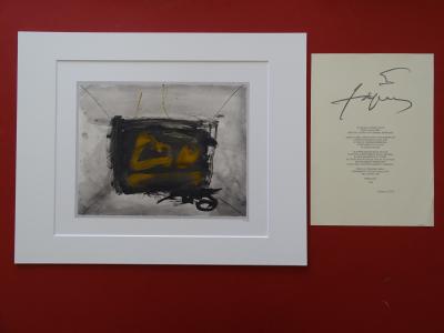 Antoni TAPIES (d’après) - Composition Noire, 1982 - Lithograph 2