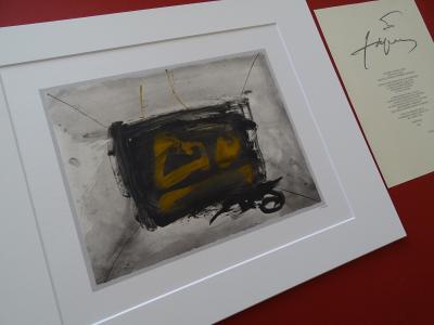 Antoni TAPIES (d’après) - Composition Noire, 1982 - Lithograph 2