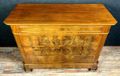 Commode époque Louis Philippe en noyer blond 2