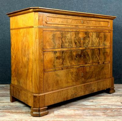 Commode époque Louis Philippe en noyer blond 2