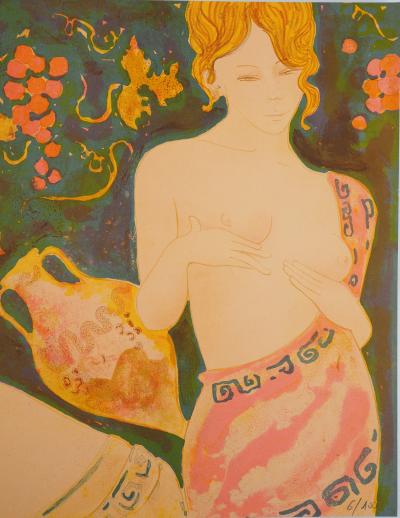 Alain BONNEFOIT : Vénus et Bacchus - Lithographie originale, signée au crayon 2