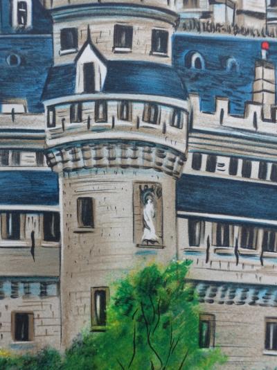 Dan GANDRE - Le château de Pierrefonds - Lithographie signée au crayon 2
