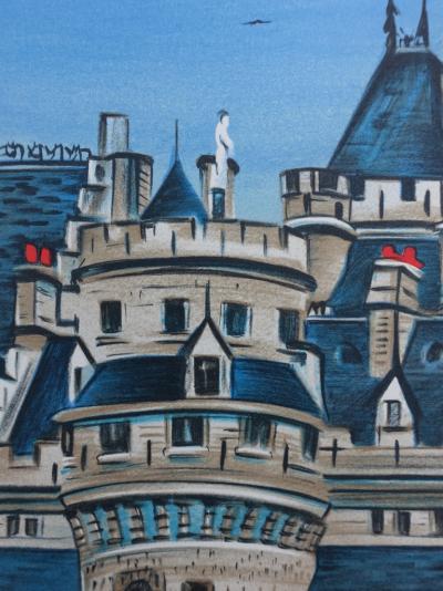 Dan GANDRE - Le château de Pierrefonds - Lithographie signée au crayon 2