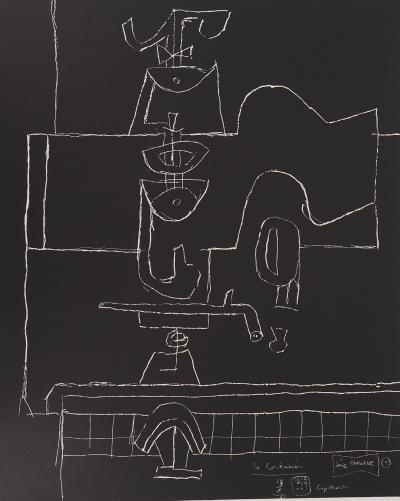 LE CORBUSIER : La dive bouteille, le verre et le livre - Lithographie originale Signée 2