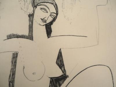 Amedeo MODIGLIANI (d’après) - Cariatide, 1959 - Lithographie signée 2