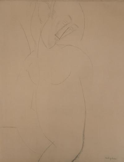 Amedeo MODIGLIANI (d’après) : Caryatide, 1959 - Lithographie signée 2