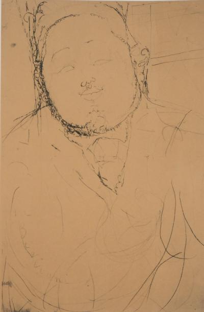 Amedeo MODIGLIANI (d’après) : Portrait de Diego Riviera - Lithographie signée, 1959 2