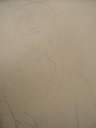 Amedeo MODIGLIANI (d’après) - Portrait de Jeanne Hébuterne, 1959 - Lithographie signée 2