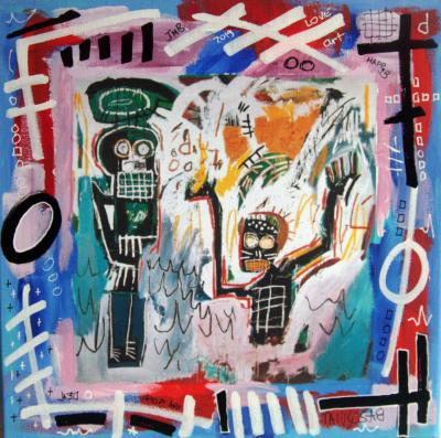 PyB - Baptism Basquiat - Peinture originale 2