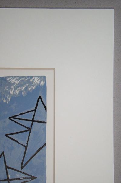 Georges BRAQUE (d’après) - Ciel gris, 1959 - Lithographie en couleurs 2