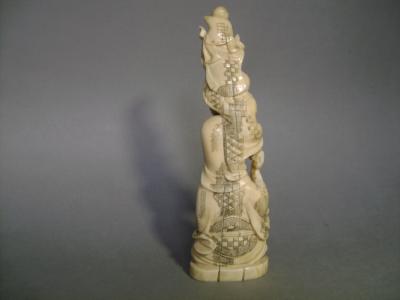 Japon - Okimono représentant Fukurokuju et l’enfant, début du XXème siècle 2