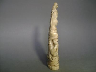 Japon - Okimono représentant Fukurokuju et l’enfant, début du XXème siècle 2