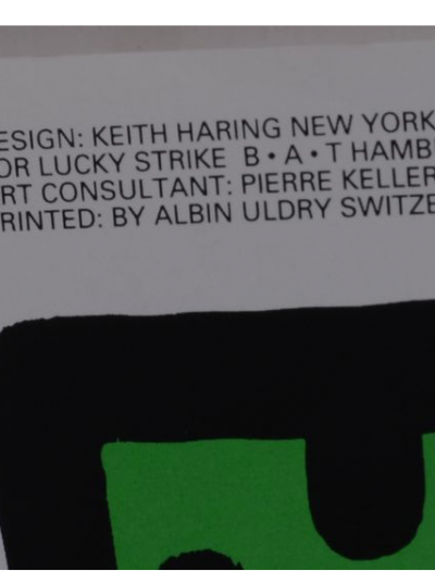 Keith HARING - Lucky Strike, 1987 - Sérigraphie 2