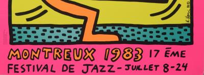 Keith HARING - Montreux Jazz Festival (orange), 1983 - Sérigraphie 2