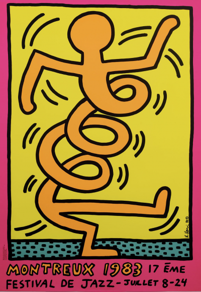 Keith HARING - Montreux Jazz Festival, 1985 - Original poster 2