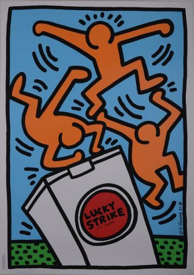 Keith HARING -  Lucky Strike, 1987, Sérigraphie originale 2