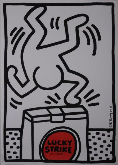 Keith HARING - Lucky Strike, 1987 - Sérigraphie originale 2